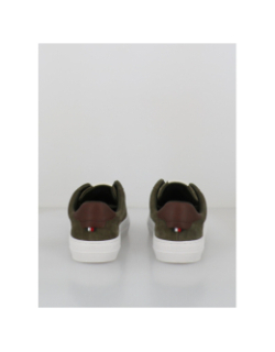 Baskets en cuir suédé premium kaki homme - Tommy Hilfiger