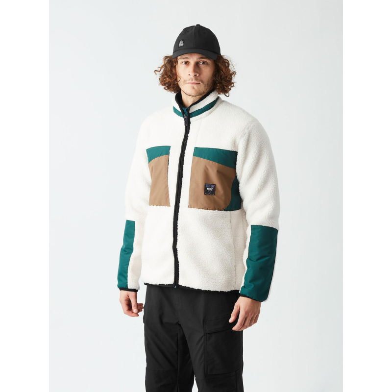 Veste polaire zippée pemberton blanche homme - Picture