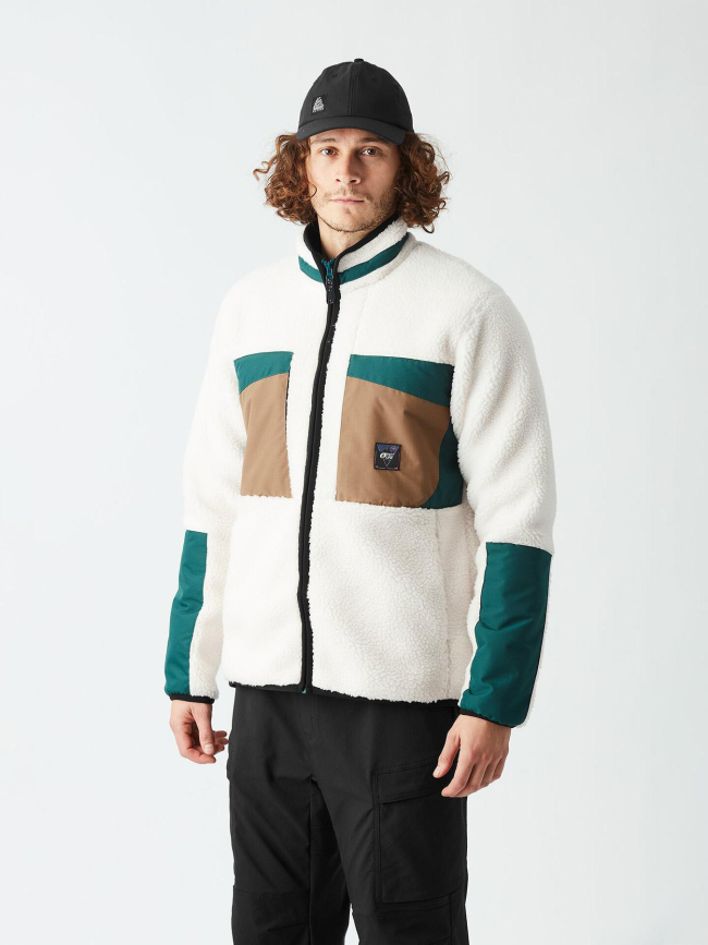 Veste polaire zippée pemberton blanche homme - Picture