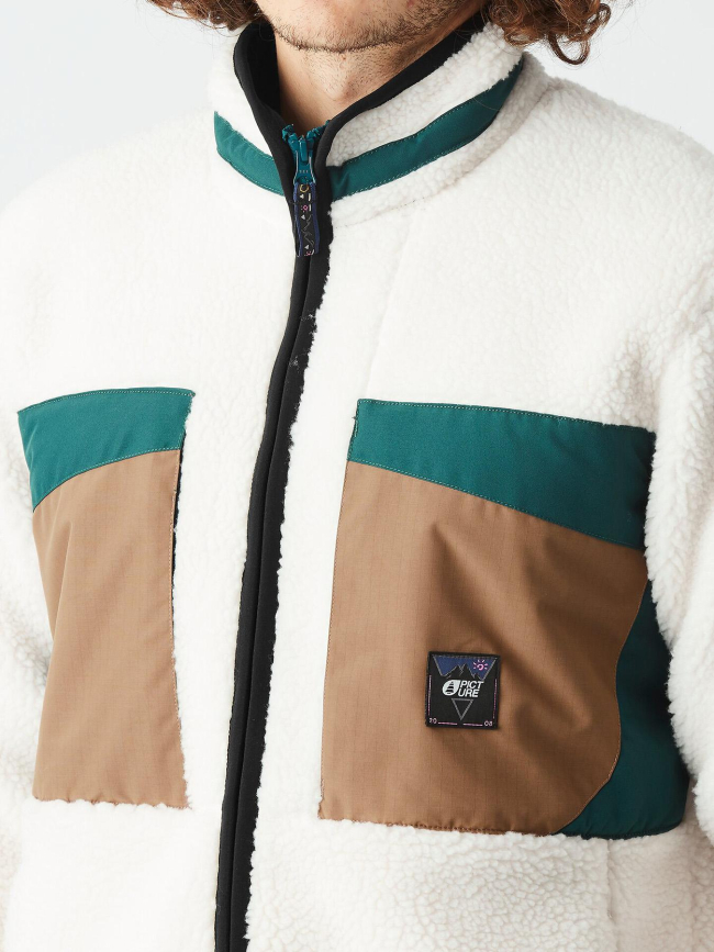Veste polaire zippée pemberton blanche homme - Picture