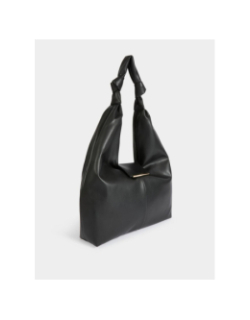 Sac demi-lune à noeuds noir femme - Morgan