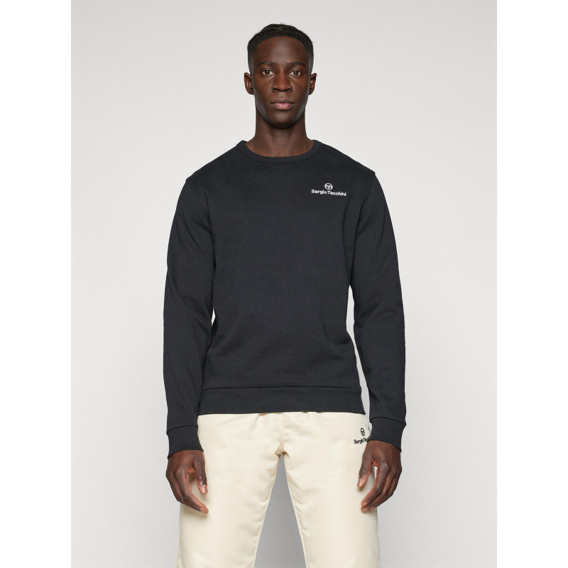 Sweat à col rond salice noir homme - Sergio Tacchini