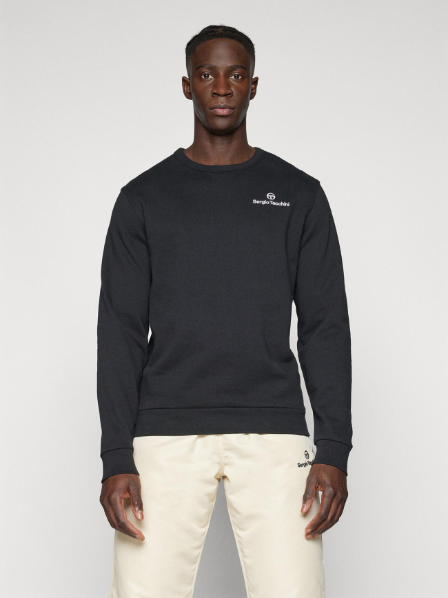 Sweat à col rond salice noir homme - Sergio Tacchini