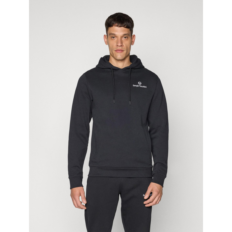Sweat à capuche lobby noir homme - Sergio Tacchini