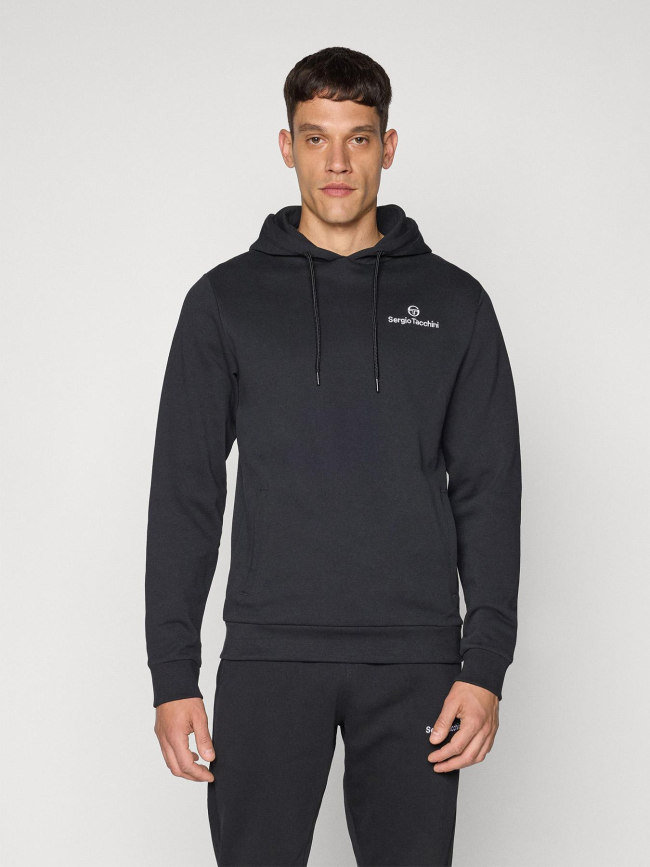 Sweat à capuche lobby noir homme - Sergio Tacchini