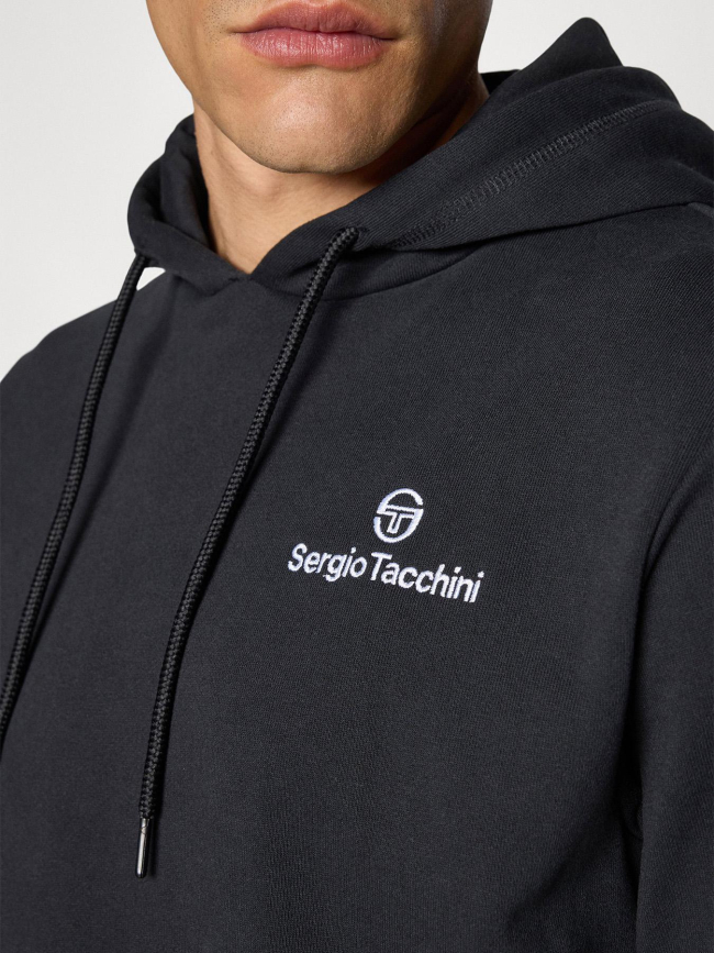 Sweat à capuche lobby noir homme - Sergio Tacchini