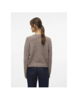 Gilet cardigan court novah marron femme - Vero Moda