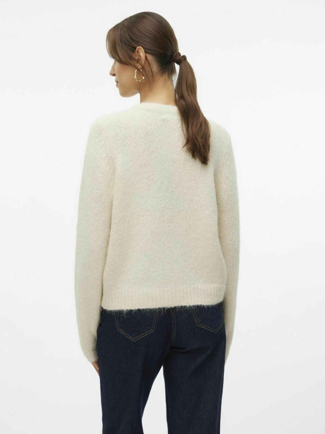 Gilet cardigan court novah blanc femme - Vero Moda