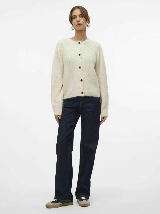 Gilet cardigan court novah blanc femme - Vero Moda