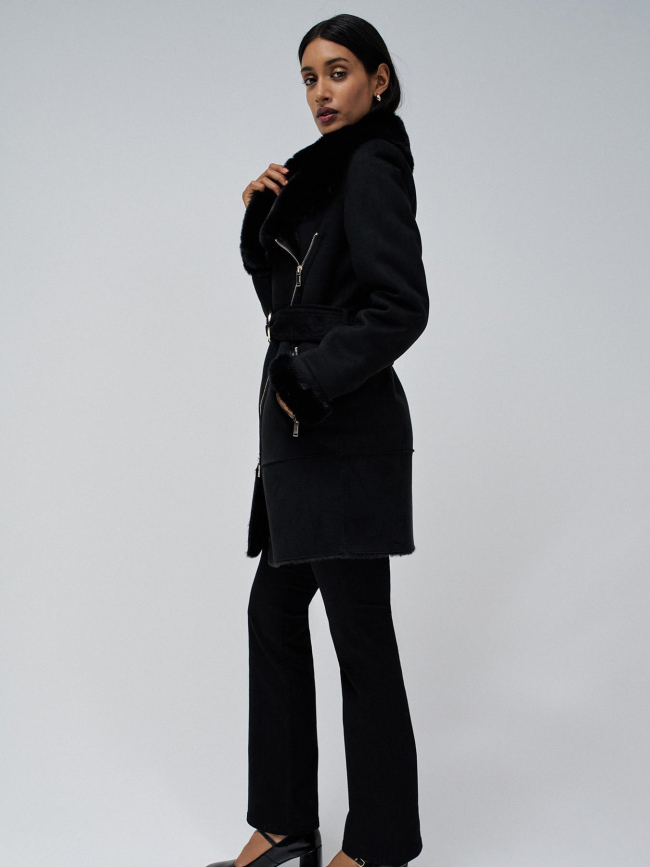 Veste style mouton diana noir femme - Salsa