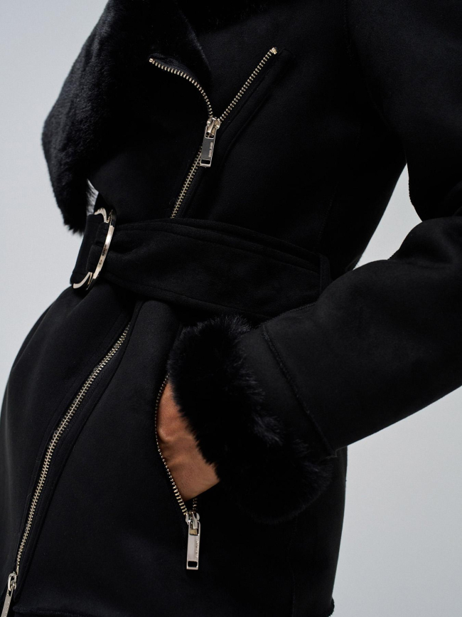 Veste style mouton diana noir femme - Salsa