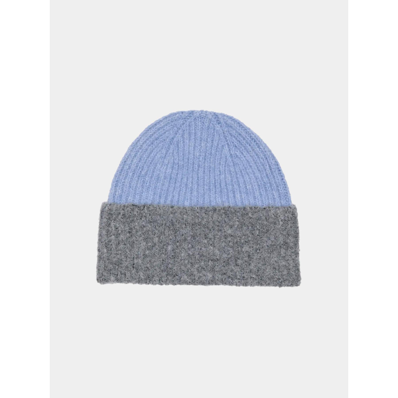 Bonnet victoria colorblock bleu gris femme - Jdy