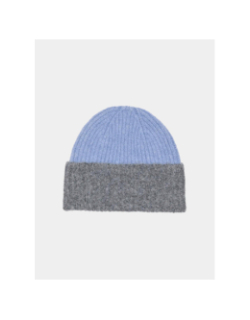 Bonnet victoria colorblock bleu gris femme - Jdy
