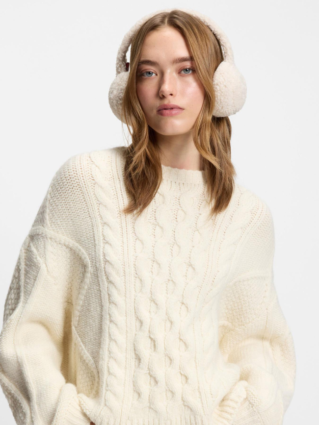 Cache-oreilles claudya beige femme - Hugo