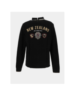 Polo à manches longues kapiti noir homme - Union Black