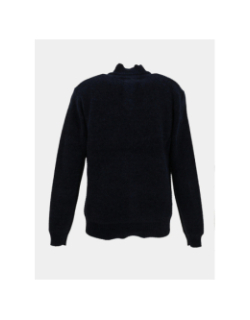 Pull à col boutonné intérieur bleu marine homme - RMS 26