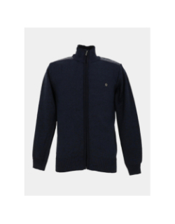Gilet zippé chiné j12 bleu marine homme - RMS 26