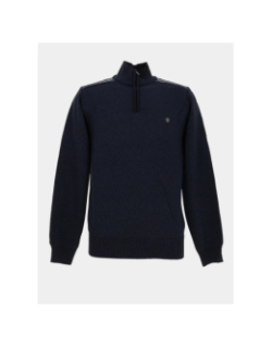 Pull chiné à col zippé j12 bleu marine homme - RMS 26