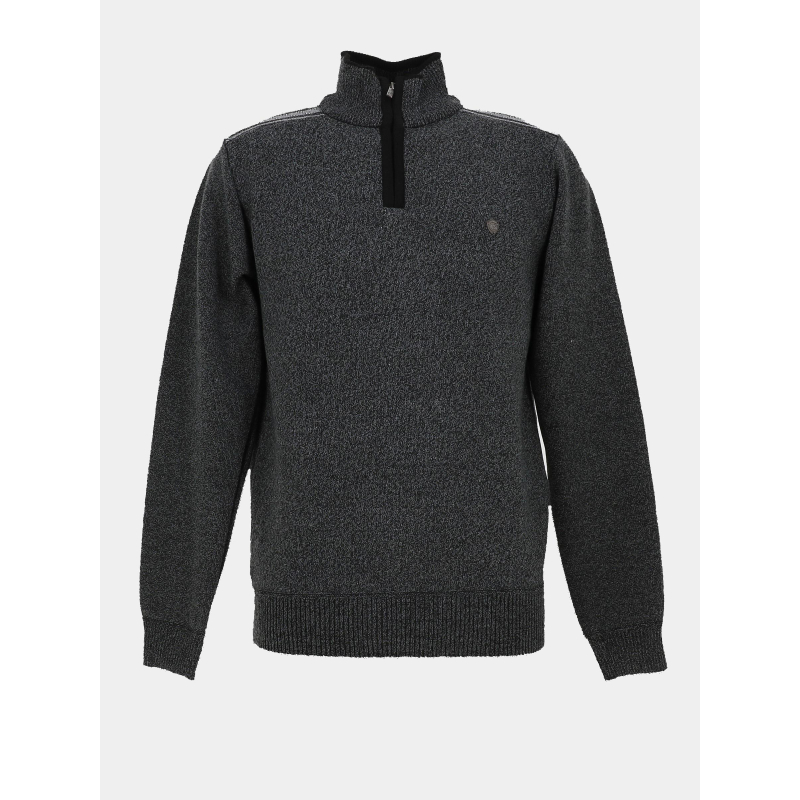 Pull chiné à col zippé j12 gris homme - RMS 26