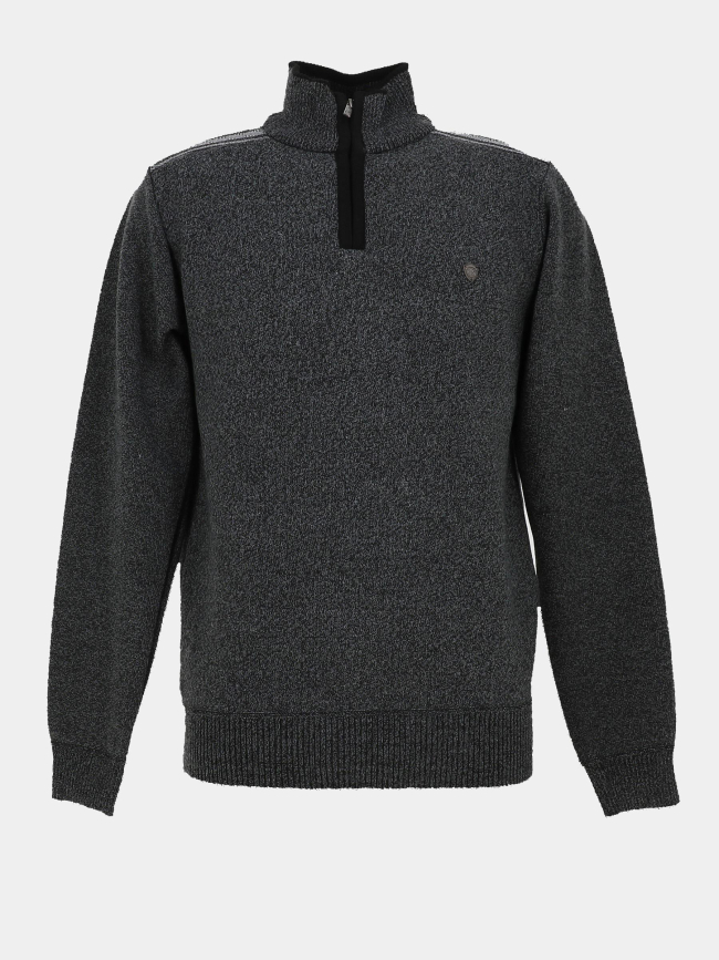 Pull chiné à col zippé j12 gris homme - RMS 26