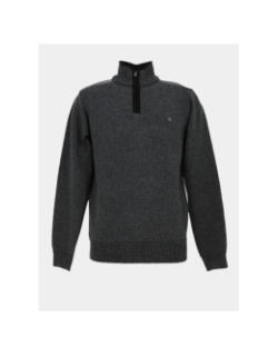 Pull chiné à col zippé j12 gris homme - RMS 26