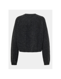 Gilet cardigan crop piemonte gris femme - Only