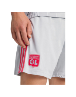 Short de football third ol 25/26 gris homme - Adidas
