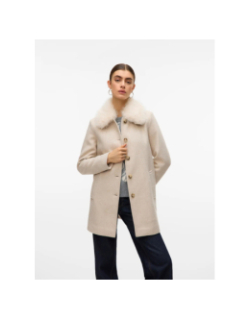 Manteau autumn cozy beige femme - Vero Moda