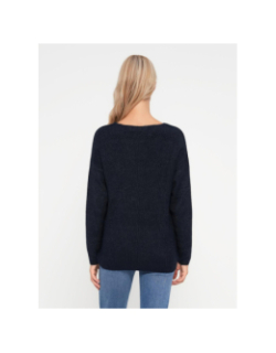 Pull col v crewlefile bleu marine femme - Vero Moda