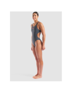 Maillot de bain pro soli gris anthracite femme - Arena