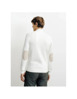 Pull à col montant demi zippé bacary écru homme - Izac