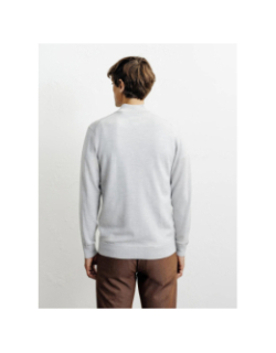 Pull à col zippé bret gris homme - Izac