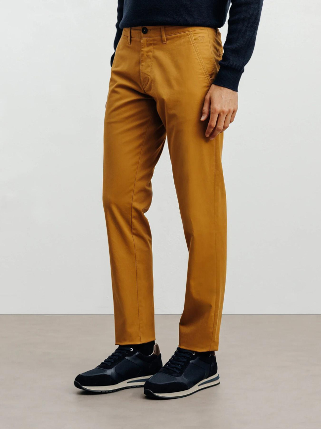 Pantalon chino slim fit palor marron clair homme - Izac
