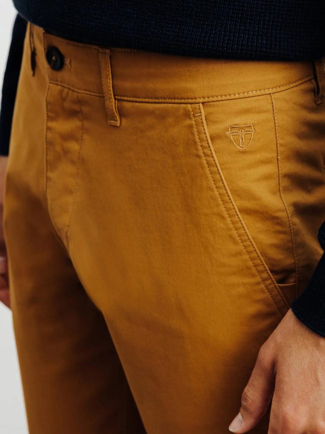 Pantalon chino slim fit palor marron clair homme - Izac
