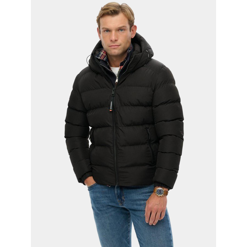 Doudoune intérieur polaire noir homme - Superdry