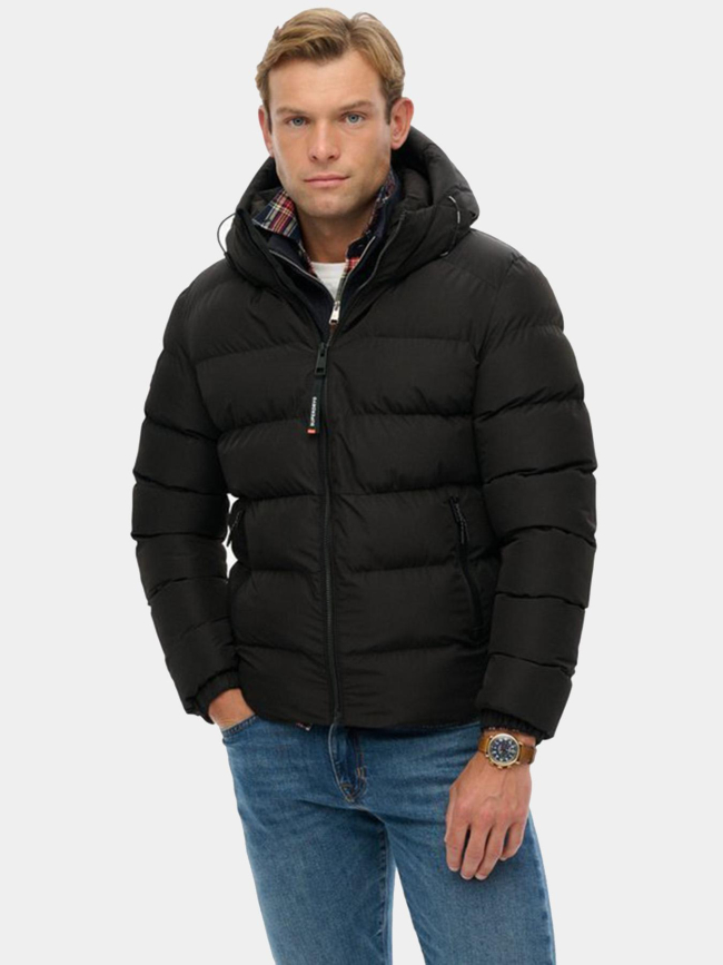 Doudoune intérieur polaire noir homme - Superdry