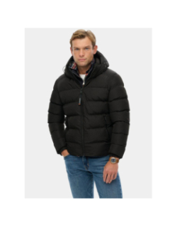 Doudoune intérieur polaire noir homme - Superdry