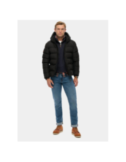 Doudoune intérieur polaire noir homme - Superdry