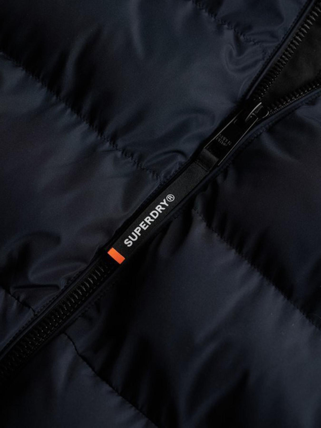 Doudoune à capuche sport bleu marine homme - Superdry