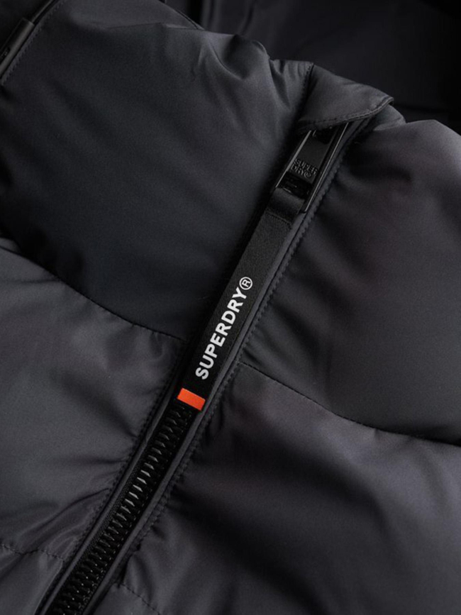 Doudoune intérieur polaire bleu marine homme - Superdry