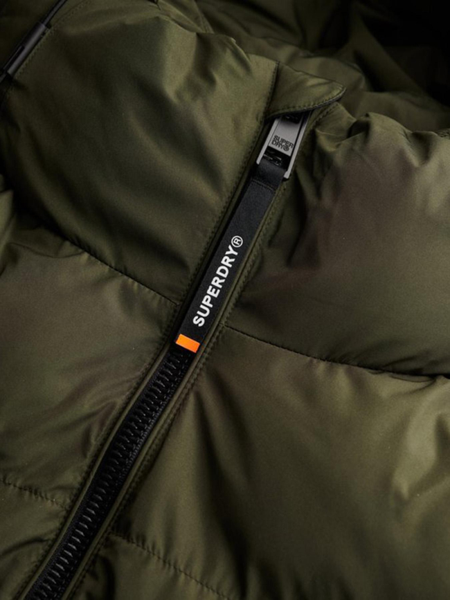 Doudoune à capuche sport kaki homme - Superdry