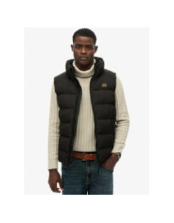 Doudoune sans manches sports puffer noir homme - Superdry