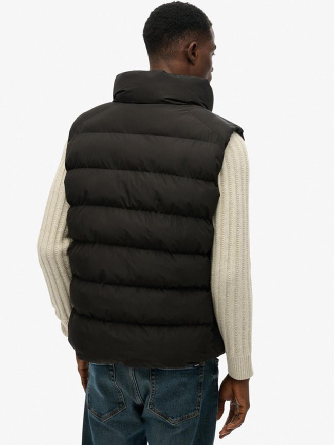 Doudoune sans manches sports puffer noir homme - Superdry