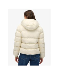 Doudoune à capuche sport blanc femme - Superdry