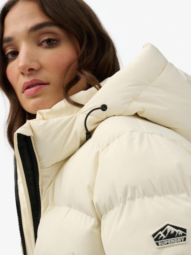 Doudoune à capuche sport blanc femme - Superdry