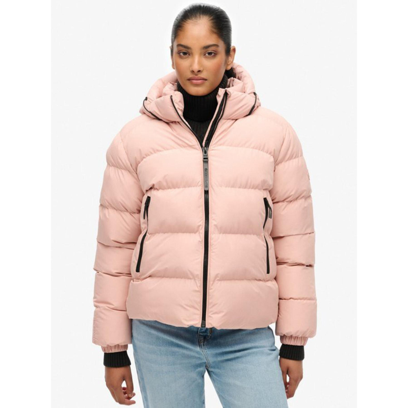 Doudoune sports vintage blush rose femme - Superdry