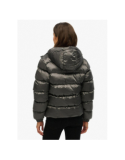 Doudoune luxe sports sheen noir femme - Superdry