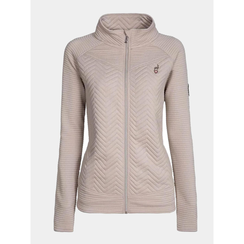 Veste hybride bi-matière beige femme - Aulp
