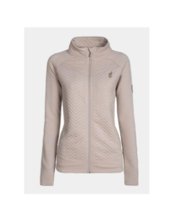 Veste hybride bi-matière beige femme - Aulp