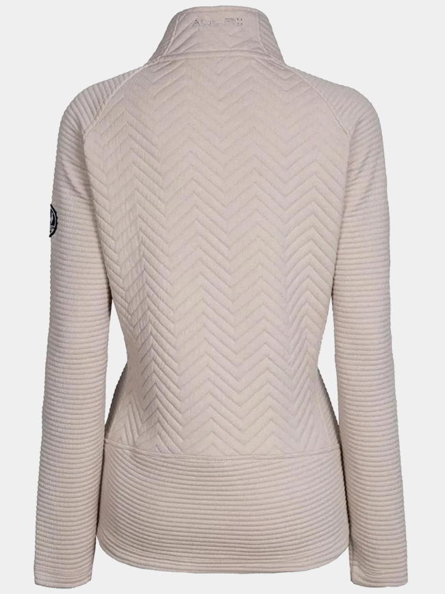 Veste hybride bi-matière beige femme - Aulp